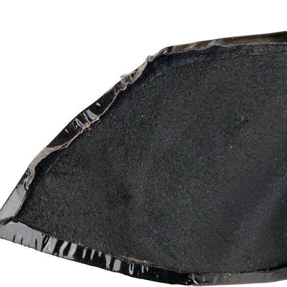 Vintage 80s Abbé Creation Genuine Black Patent Leather Bow Belt Small (26”-27”) - Picture 7 of 7